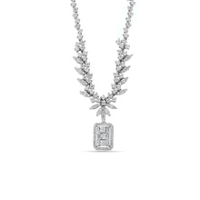 Load image into Gallery viewer, Round and Baguette Diamond Necklace - Empire Fine Jewellers
