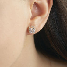 Load image into Gallery viewer, Cushion Shape Diamond Stud Earring - Jewelry
