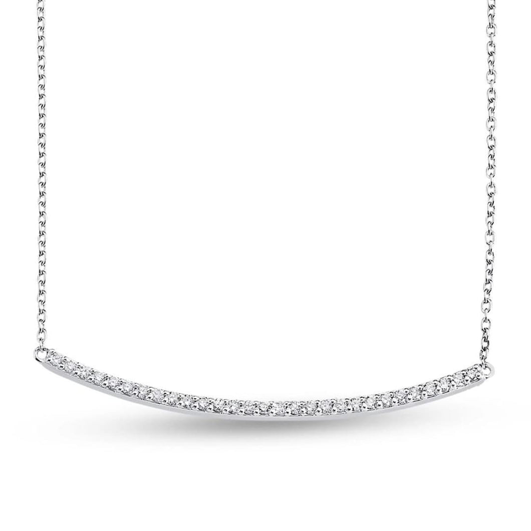 Diamond Bar Necklace - Jewelry