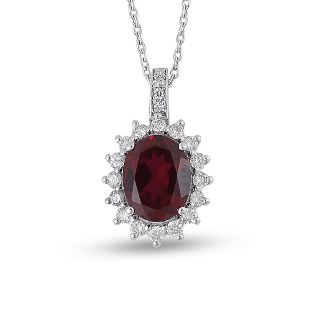 Diamond Ruby Necklace - Jewelry