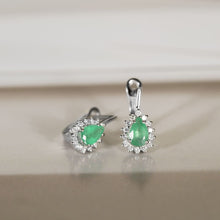 Load image into Gallery viewer, Emerald Diamond Earring - Empire Fine Jewellers
