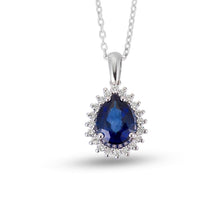 Load image into Gallery viewer, Sapphire Diamond Necklace - Empire Fine Jewellers
